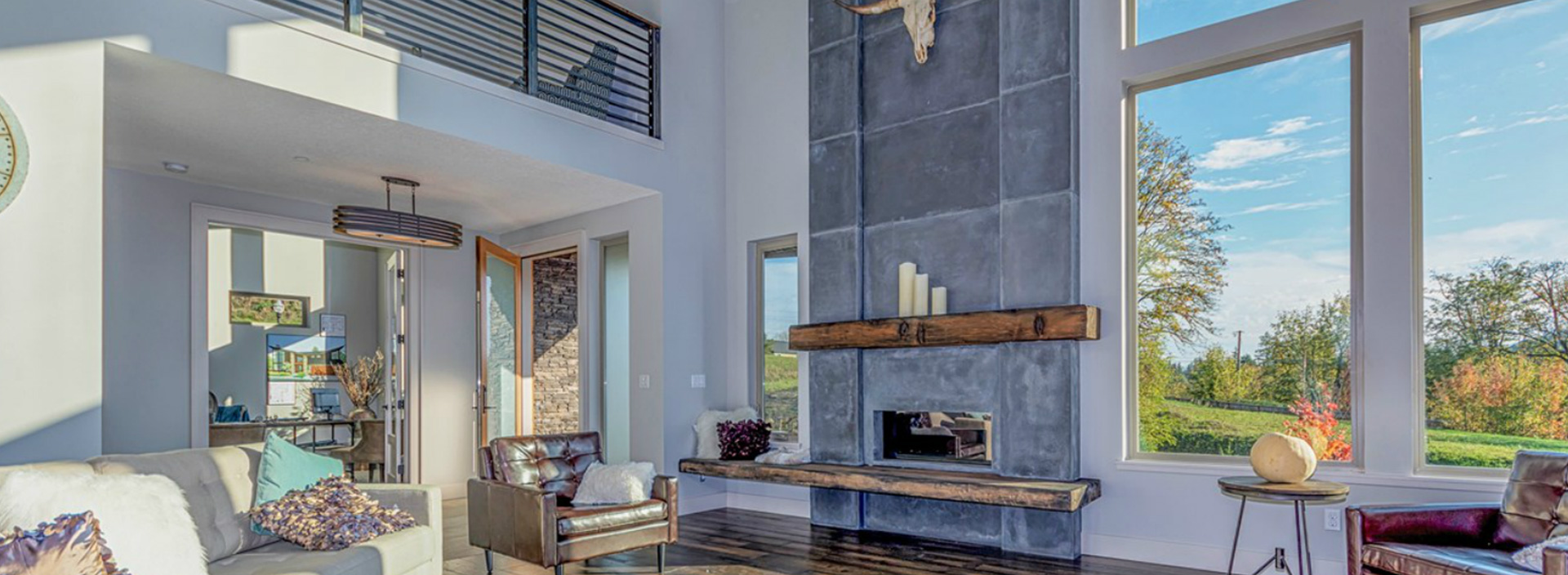 Concrete Fireplace
