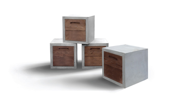 concrete stools